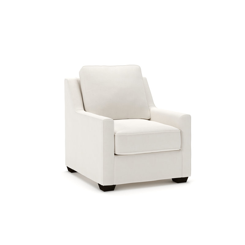 Fauteuil Gemi, Mélange de lin performance blanc cassé Lena