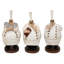 Ensemble de 3 figurines en chef Jadeown