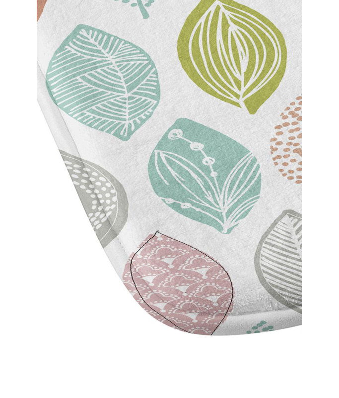 Tapis pour salle de bain feuille pod