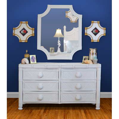 Sumner Wicker 62'' W 6 - Drawer Dresser