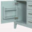 Meuble-lavabo de 30 po sans lavabo, base d'armoire seulement, armoire de salle de bain avec tiroirs, structure solide et panneau de fibres à densité moyenne, vert-1614779666
