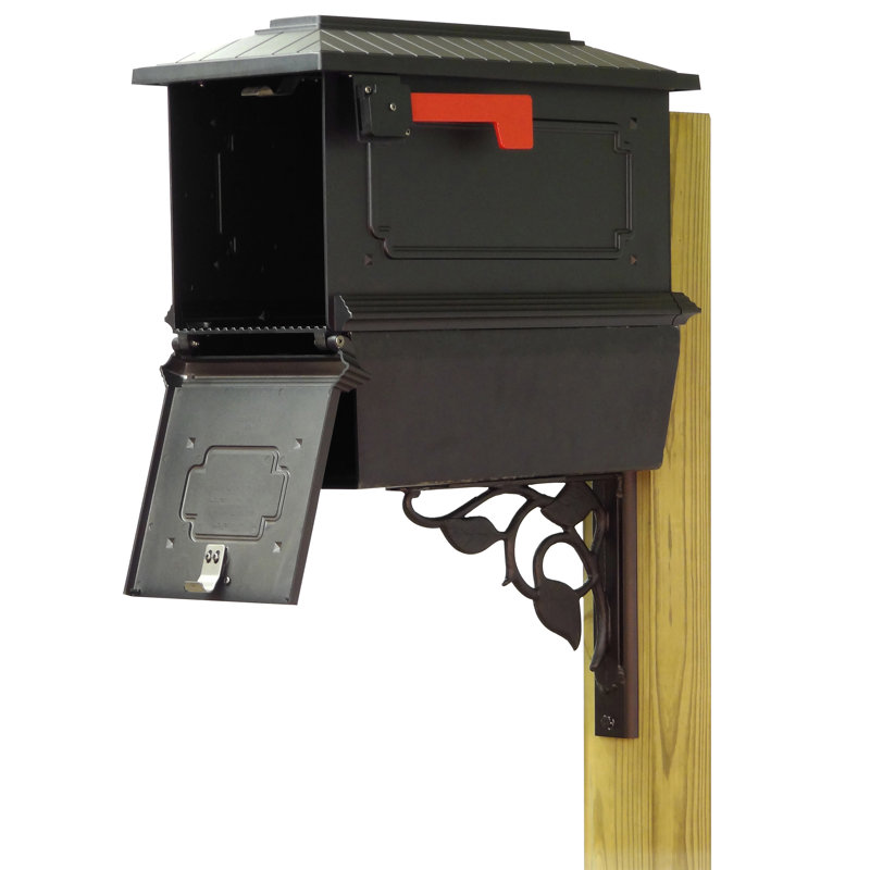 Kingston Aluminum Post Mounted Mailbox