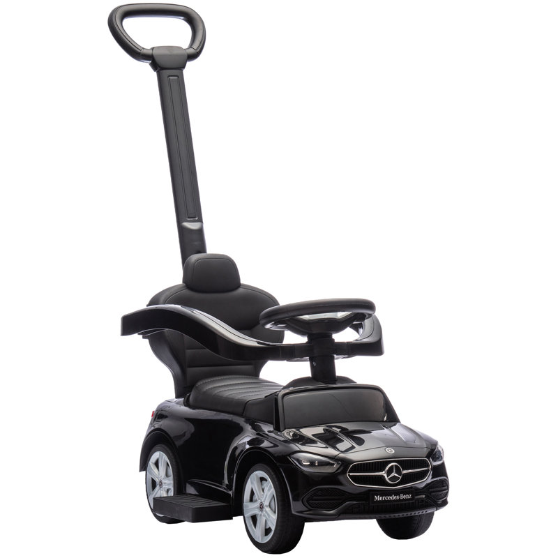 HOMCOM Push/Pull Ride On, Black