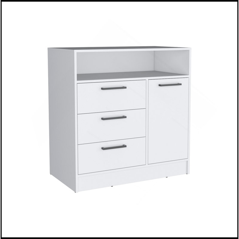 Commode compacte Omaha, Blanc
