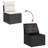 Vidaxl Garden Sofa Set Black, Cream