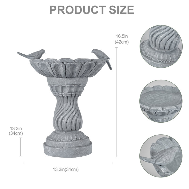 Concrete / Cement Birdbath