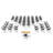 Novelty 47 Person Flip Top 22'' L Modular Training Table and Chair Set with Casters and Modesty Panel