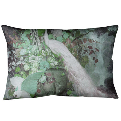 Peacock Lumbar Pillow