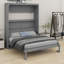 Lit escamotable polyvalent avec tablettes de rangement-336090375