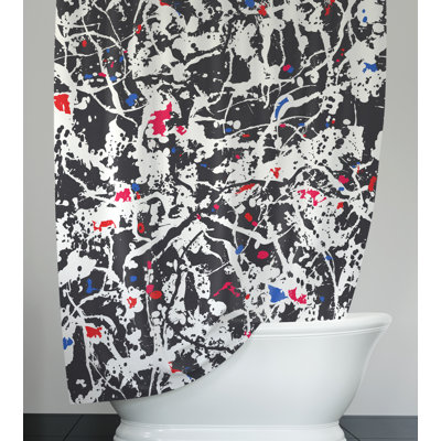 Rideau de douche abstrait