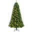 Arbre de Noël en pin vert avec lumières DEL Costway-63064164