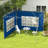 Outsunny Blue Polyester Side Wall for Canopy