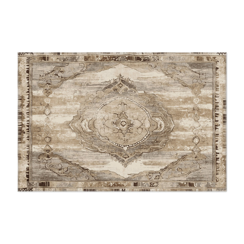 Desert Lattice Indoor And Outdoor Area Rug, Rectangle 1'6" x 2'6"