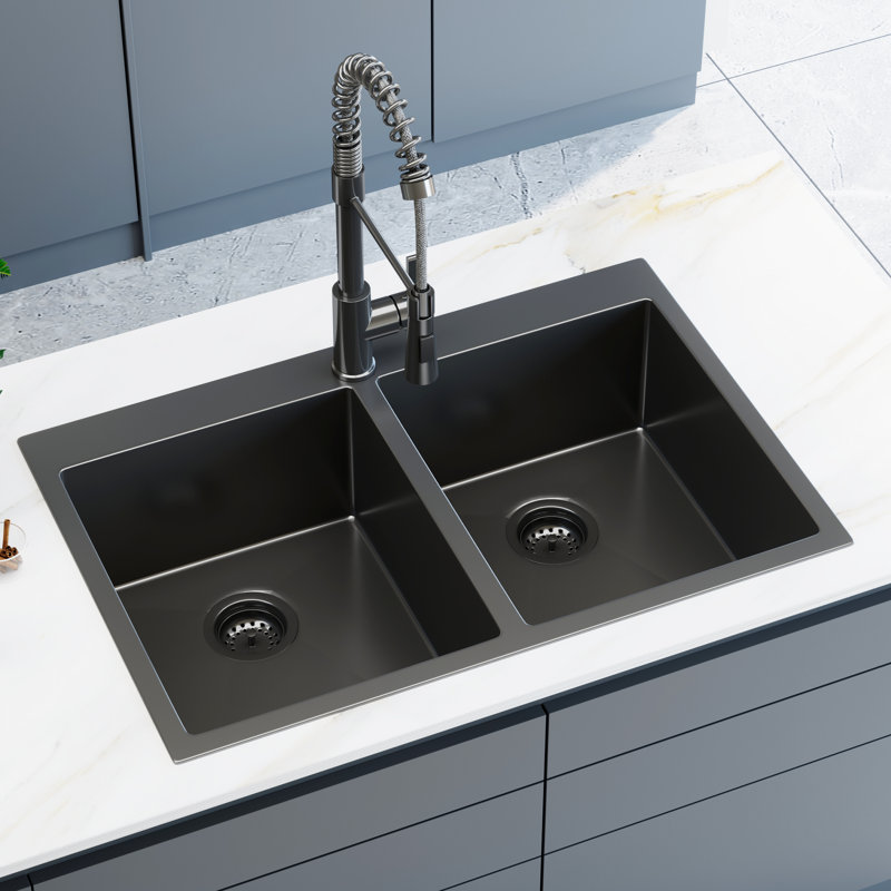 33" L x 22" W Drop-In Kitchen Sink