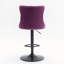 Tabouret de bar rotatif à hauteur réglable avec structure en métal Kennasyn-1309966997