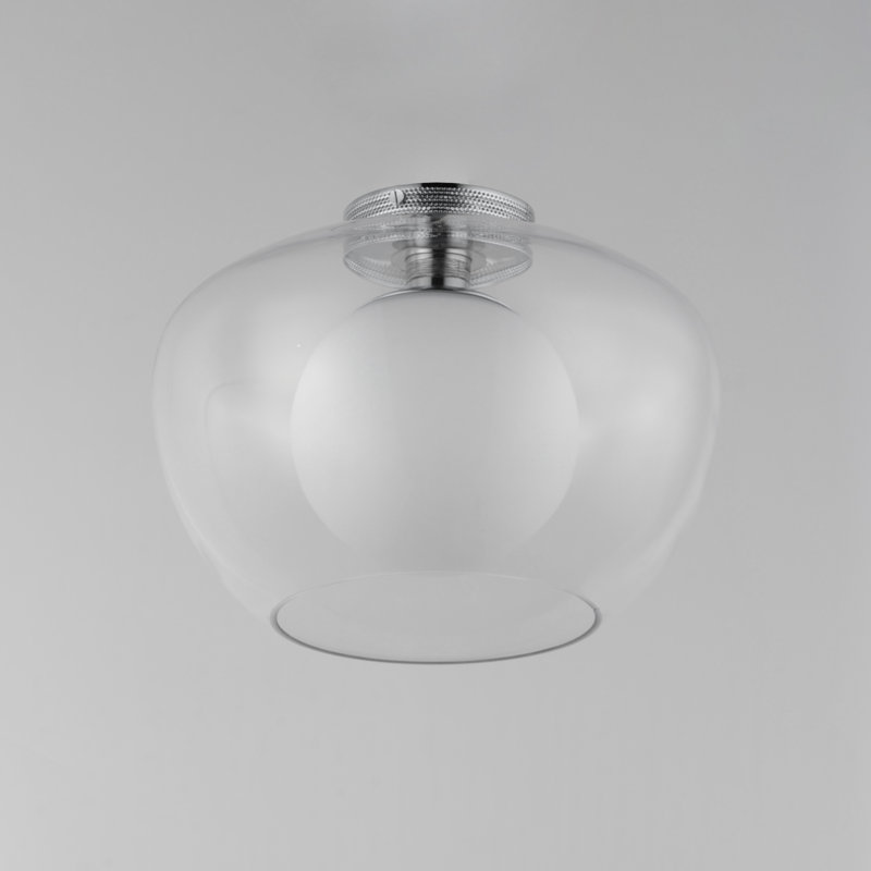 Incognito 1 - Light Flush Mount, Polished Chrome, Clear