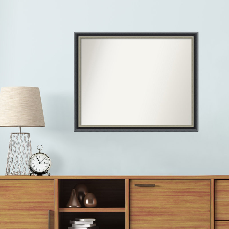 Miroir mural Earsie, Noir, Rectangle, 26,75 po x 38,75 po