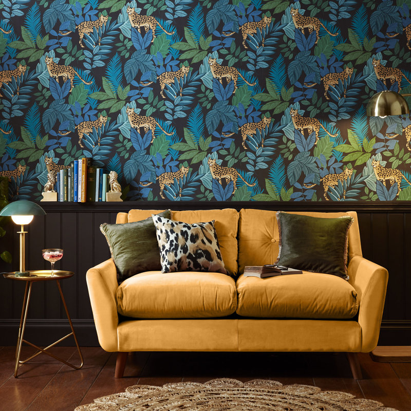 Floral Wallpaper Double Roll, Night
