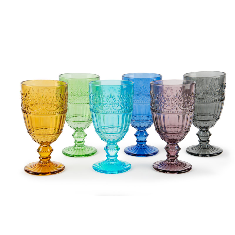 Country Flower 350ml Goblet Set