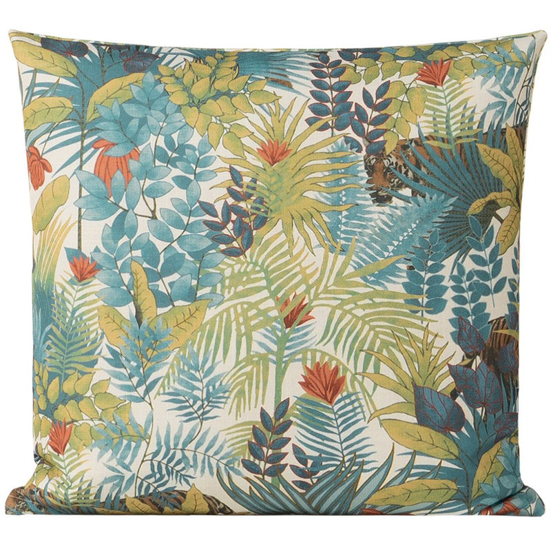 Wonderland Floral Throw Pillow, 18" H x 18" W