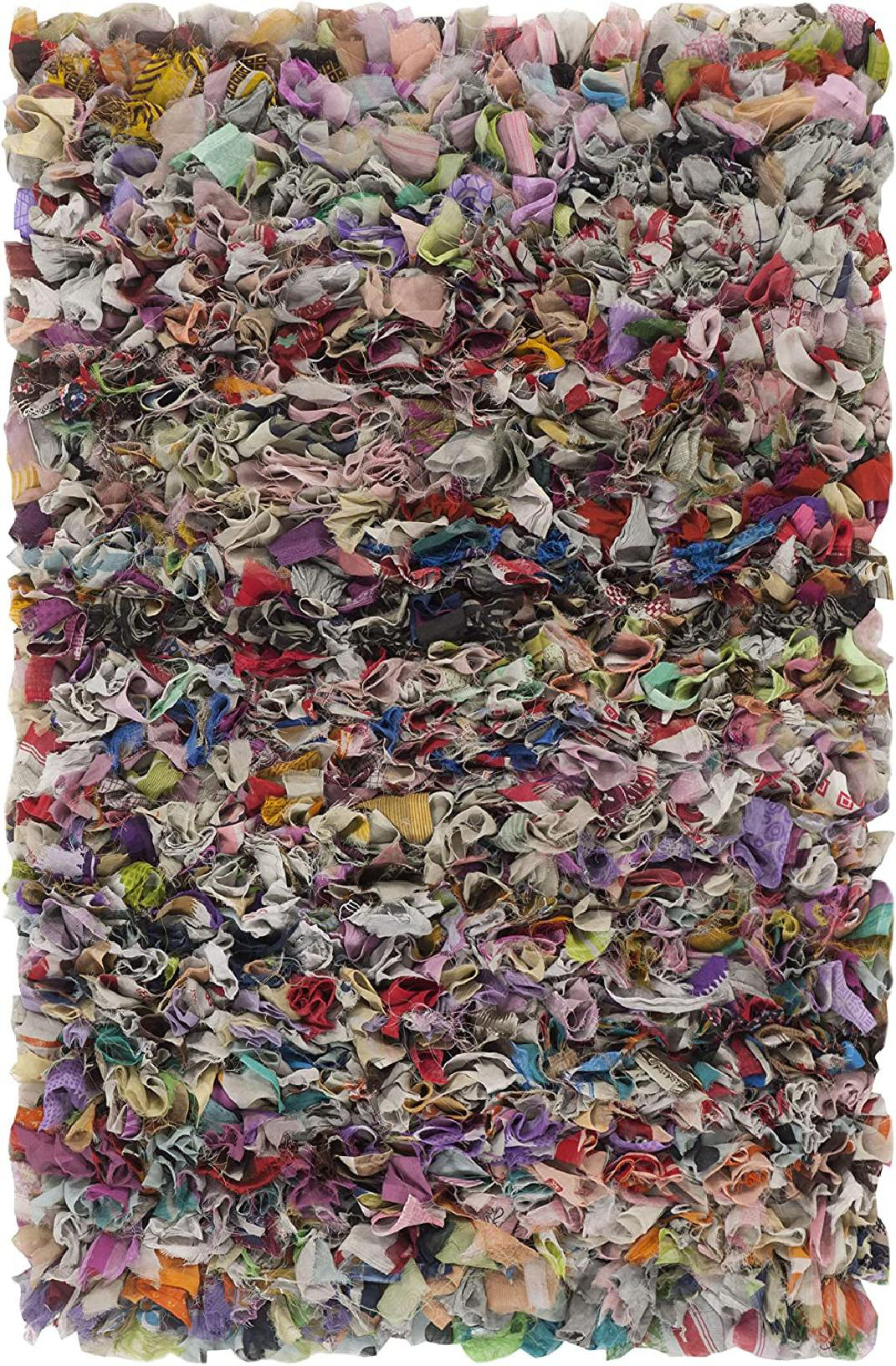 Cudney Shag Hand Woven Performance Abstract Rug