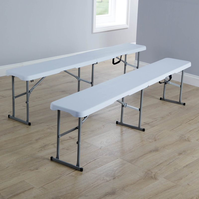 Chantrelle Plastic 6FT Folding Bench Set of 2