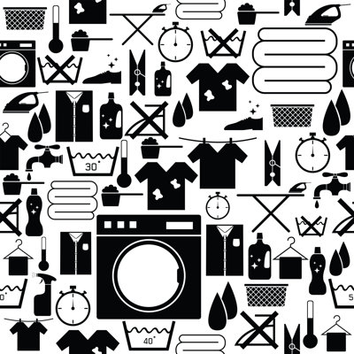 Deshana " Laundry Seamless Pattern "