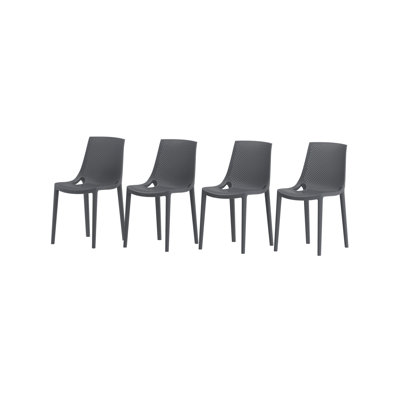 Chaise d'appoint pour l'extérieur empilable Rafael