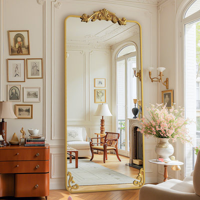Ornately Carved Square Domed Mirror