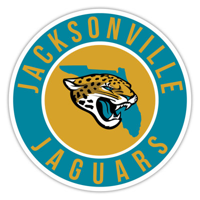 Jacksonville Jaguars Bright Line - 16" Circle With State
