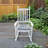 White Wooden Porch Rocker with Wide Seat and Armrests-1744855018