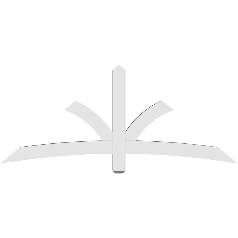 Support pour pignon Davenport, H 30 po x l 72 po (pas: 10/12), P 4 po x F 4 po, PVC