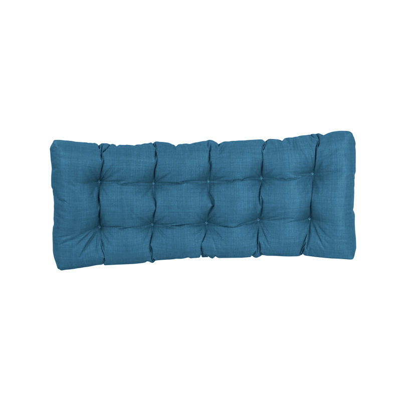 Outdoor 5'' Bench Seat Cushion, 60" W x 19" D, Sea Blue
