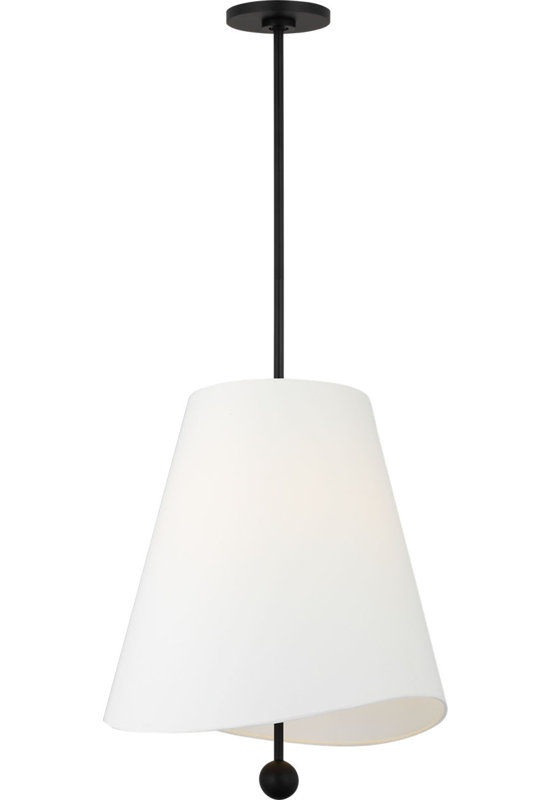 Beauvoir Hanging Shade, 17.88" H x 18" W x 17" D, Midnight Black