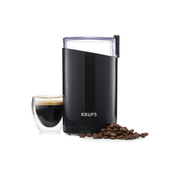 Krups 3 oz. Black Silent Vortex 3-in-1 Blade Coffee Grinder with