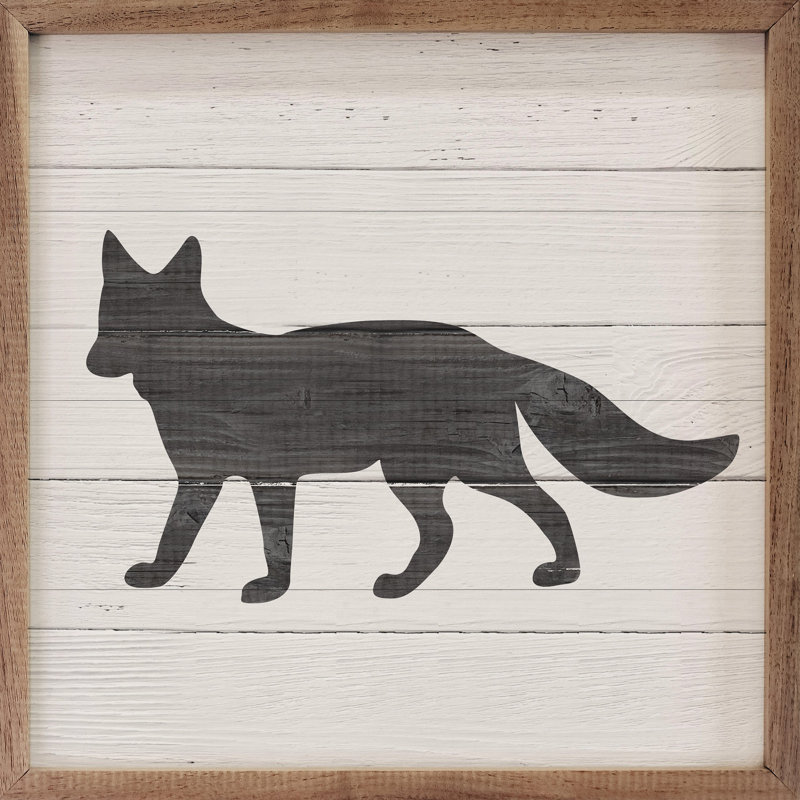 Renard des bois blanchi, H 4 po x l 4 po