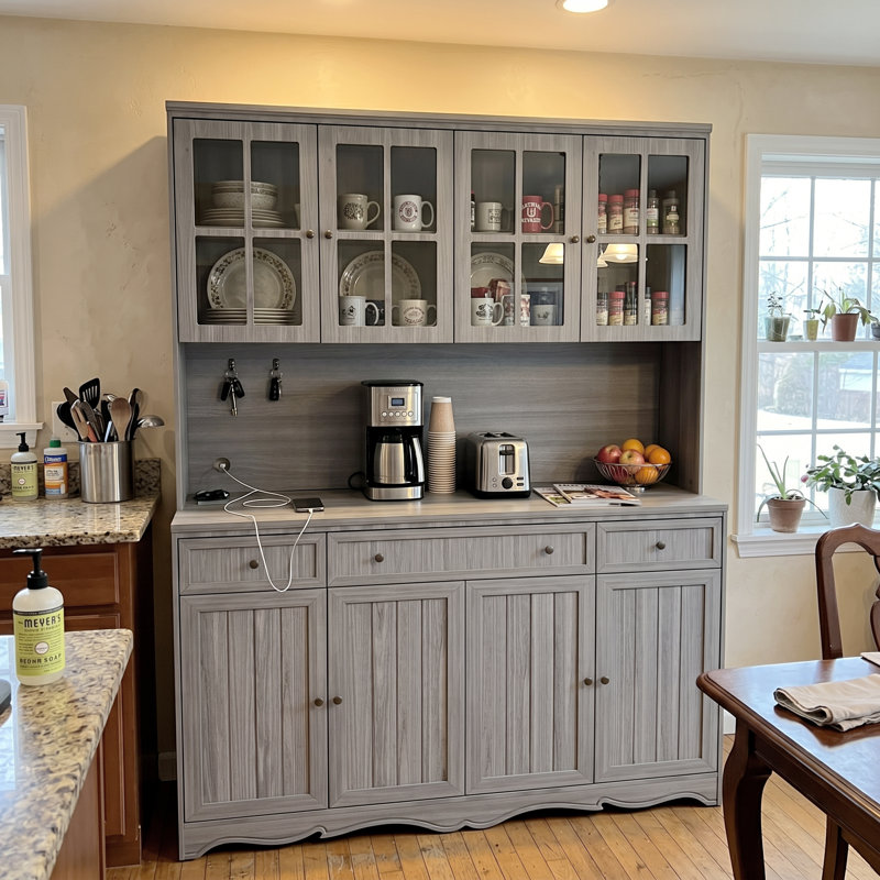 76" Tall Freestanding Pantry Cabinet Kitchen Pantry Storage Cabinet