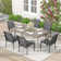 Leyre 6 - Person Patio Dining Set with Rectangular Table