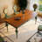 Vintage Solid Wood Rectangular Dining Table-756389540