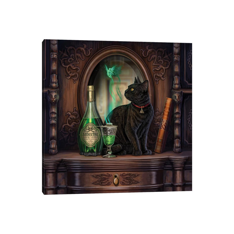 «Absinthe» par Lisa Parker - impression encadrée, Toile tendue, H 48 po x l 48 po x 1,5 po