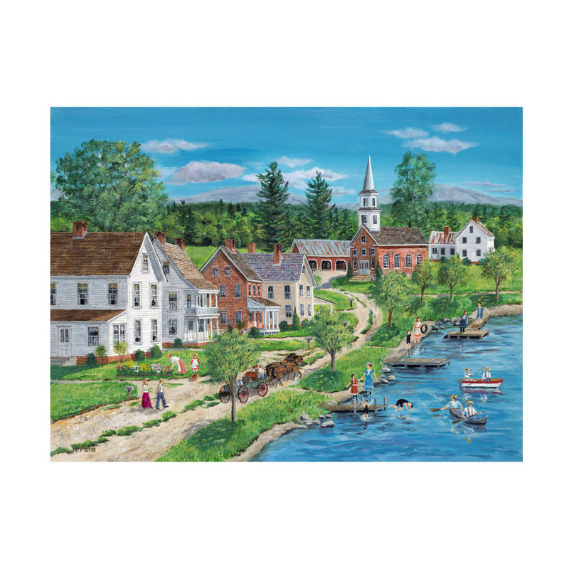 Impression sur toile Colewood Lake Shore Road par Bob Fair, H 35 po x l 47 po x P 2 po