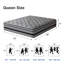 Matelas hybride 12 po - ressorts ensachés, isolement de mouvement pour un sommeil profond-1061455317