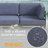 6 - Piece Outdoor Modular Sectional Set with Coffee Table-2140843250