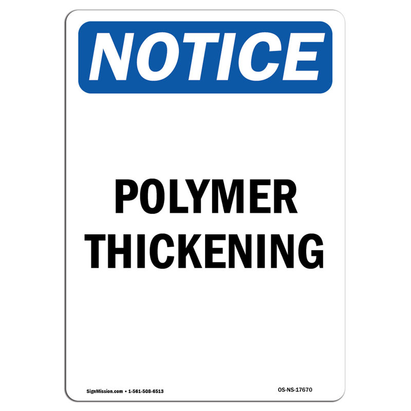 Polymer Thickening Sign