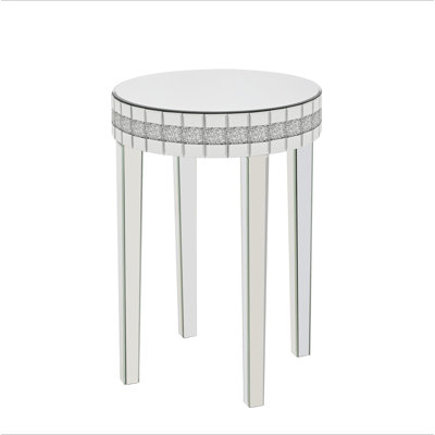 Table de petit déjeuner à miroir ronde Artisanal