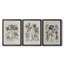 "Vintage Floral Print", imprimé sur toile, encadré sur mesure - 3 pièces-1095812425-1095812431