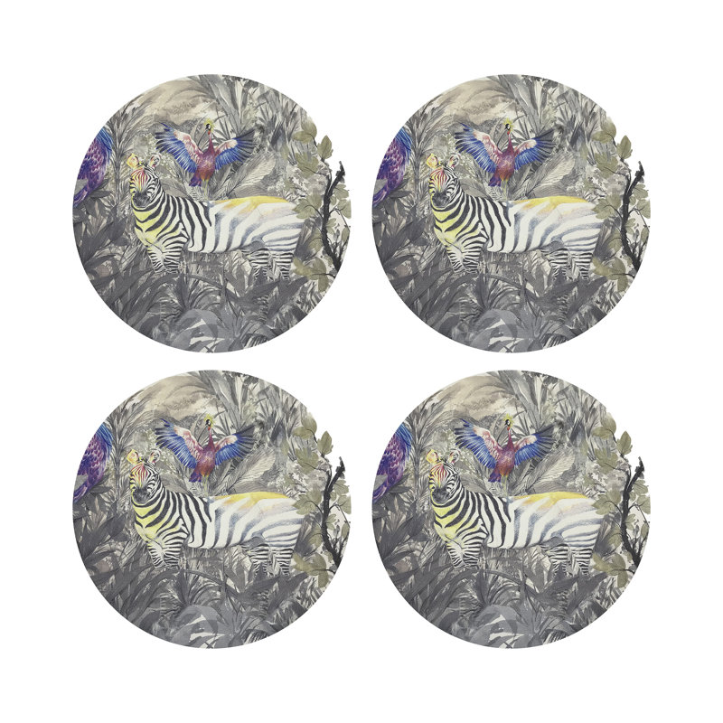 Arcadia Zebra Pebble 16" Vinyl Placemat