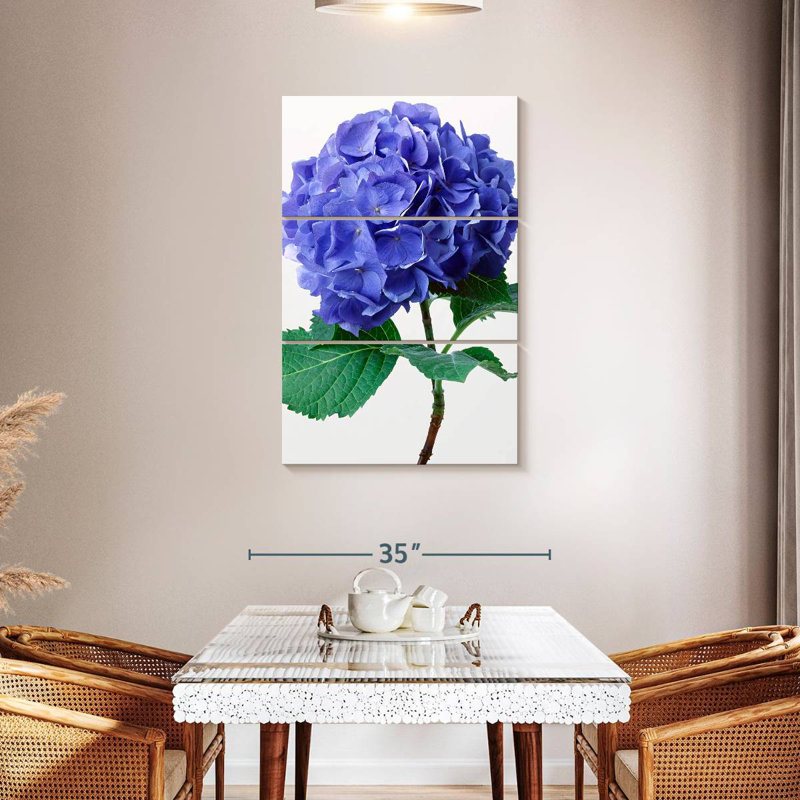 Harnek Blue Hydrangea Flowers, 45" H x 28" W