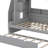 Full Over Twin Bunk Bed With Built-In Storage Staircase, Trundle Bed, Storage Compartments, LED & USB Connectivity-998261334
