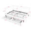Structure de lit double tapissier pleine grandeur avec 2 tiroirs de rangement-334096057-334096063